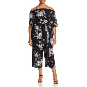 NWT City Chic Floral Off The Shoulder Jumpsuit